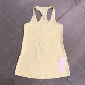 NWT Lululemon Yellow Cool Racerback